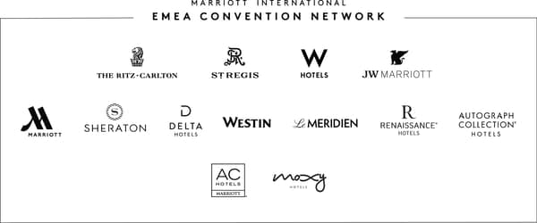 Marriott International EMEA CRN brands
