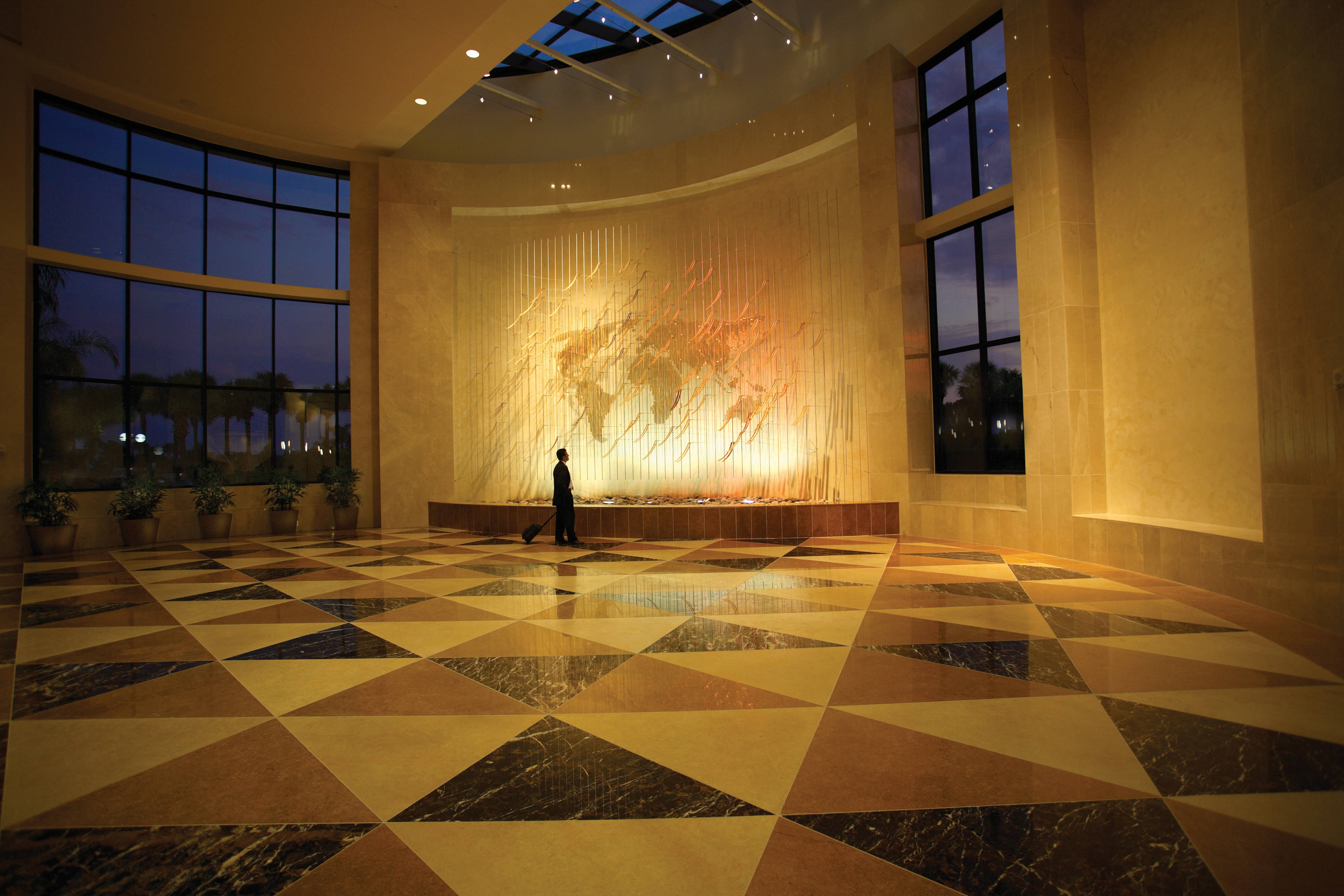 A large foyer