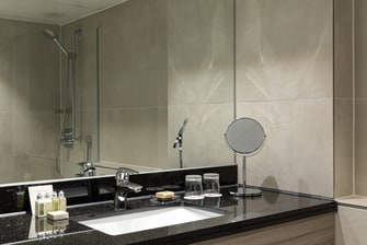 Chambre Exécutive, plan-vasque de la salle de bains