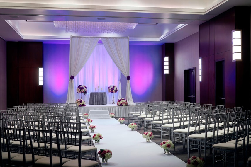 Gateway Ballroom - Wedding Ceremony Setup
