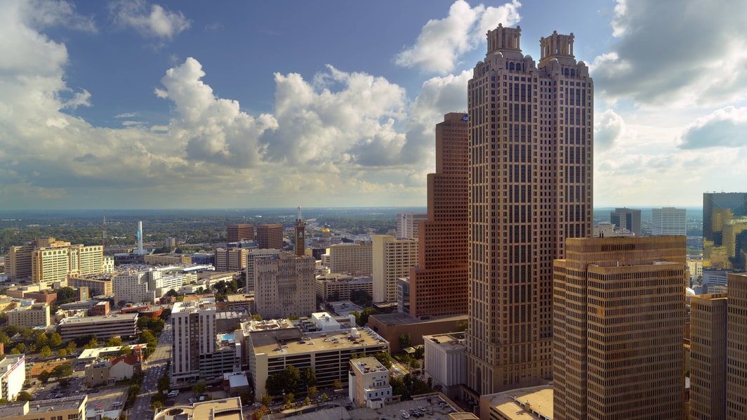 Vista do centro da cidade de Atlanta