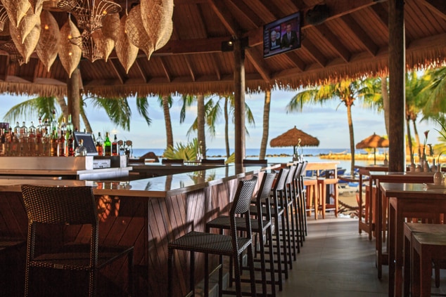 Bar da praia em Aruba