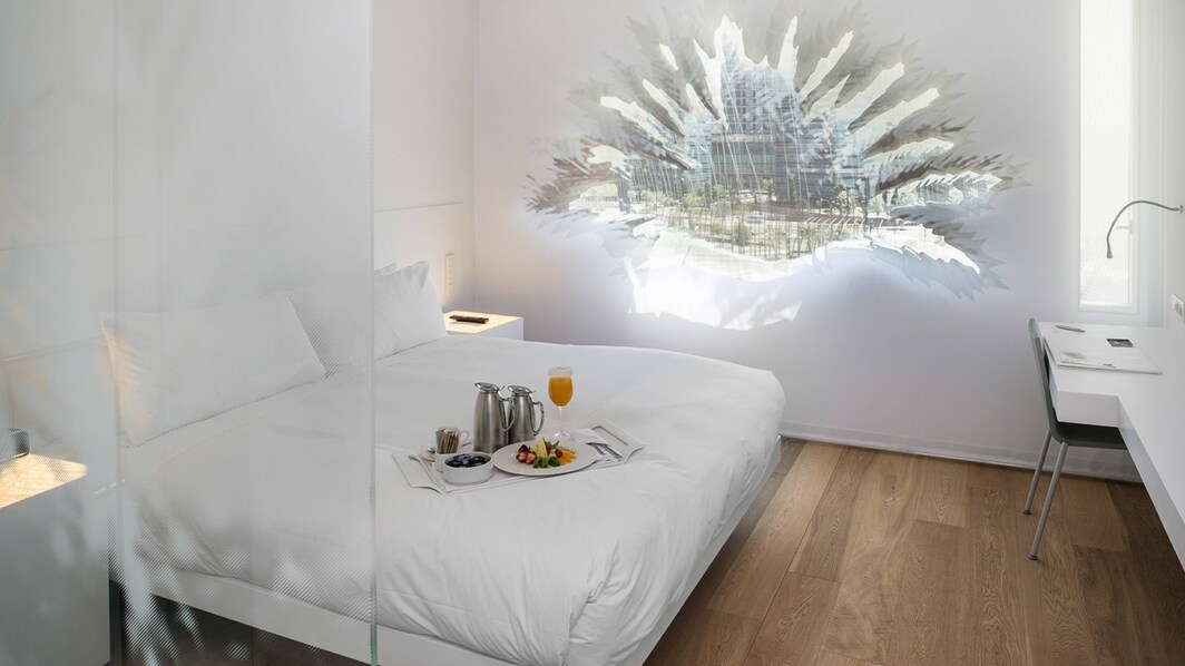 غرفة ديلوكس (Deluxe) تضم سرير كينج (مقاس كبير) وبإطلالة على المدينة