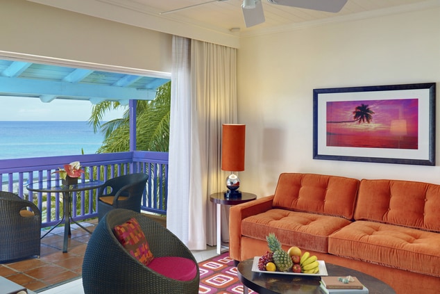 One Bedroom Ocean View Suite - Living Room