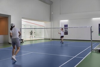 Badminton- und Squash-Platz