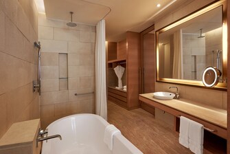 Accessible Guest Bathroom – Roll-In Shower