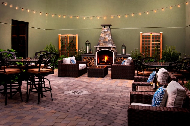 Courtyard & Outdoor Fireplace