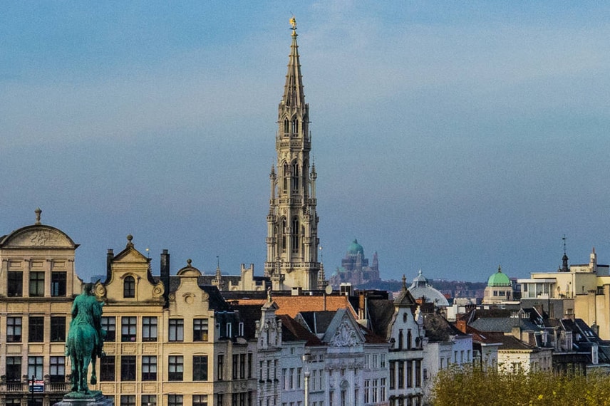 ブリュッセル市街の眺望