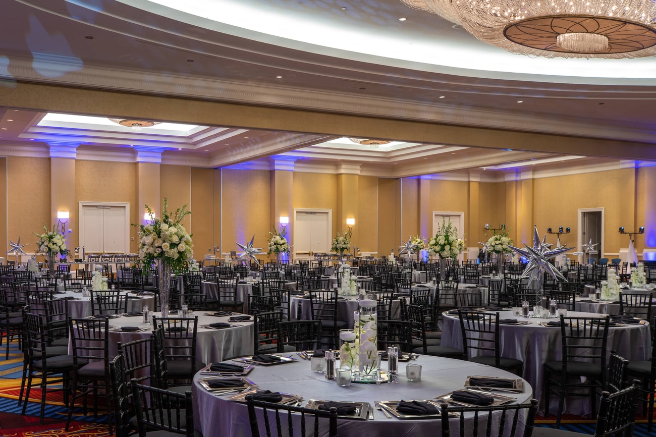 Waterview Ballroom - Wedding Reception Setup