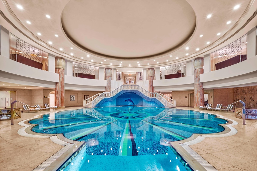Luxury Cairo hotel indoor pool