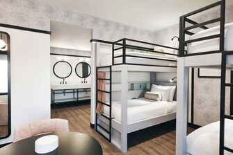 Habitación con litera - Cuatro camas sencillas