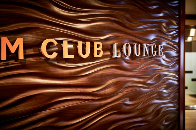 M Club Lounge Entrance Columbus Airport Marriott