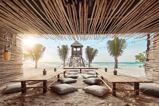 Cabana de praia Sacbe em Cancún