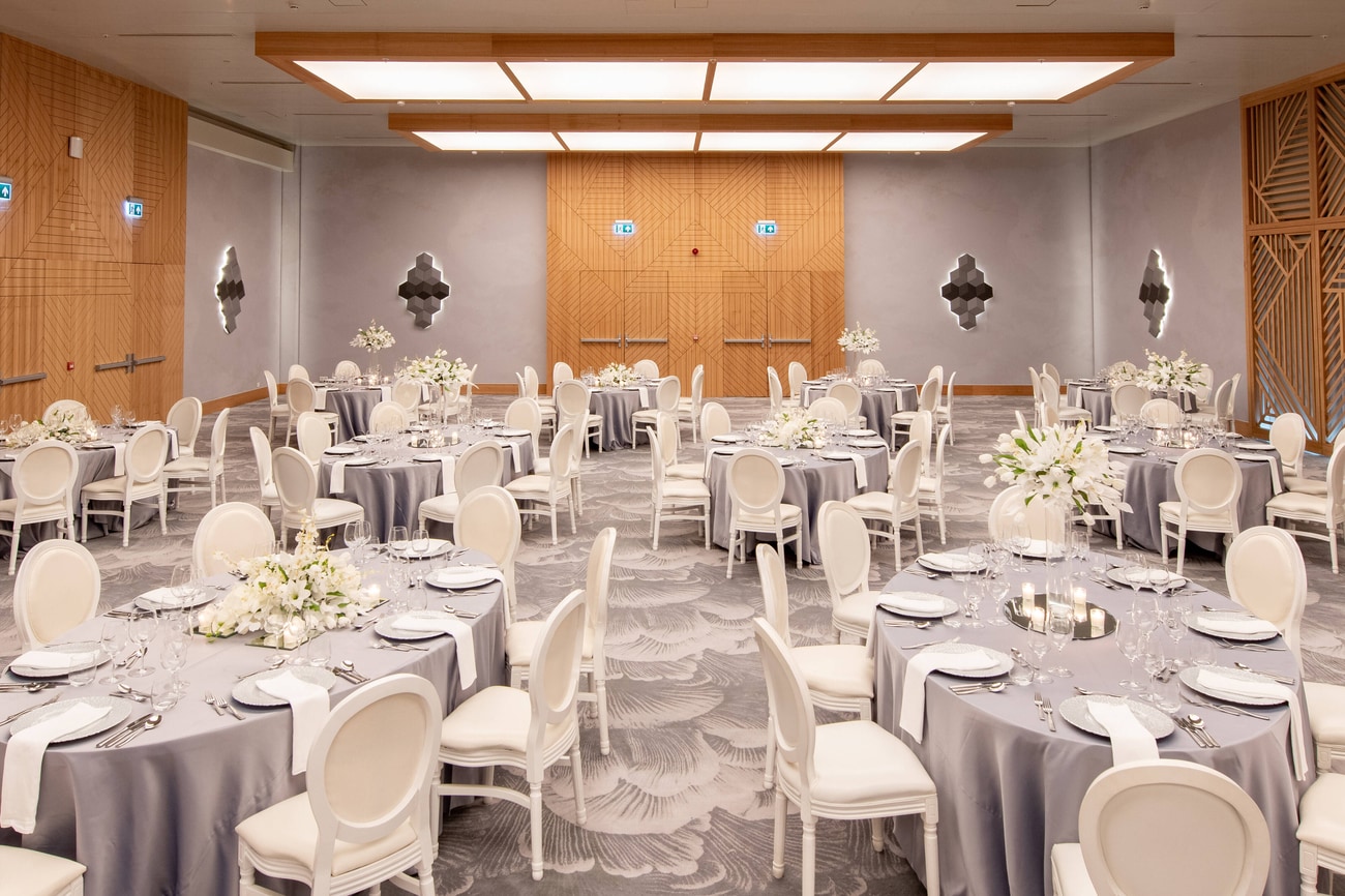 Salle de bal Royale - Configuration salle de réception pour mariage