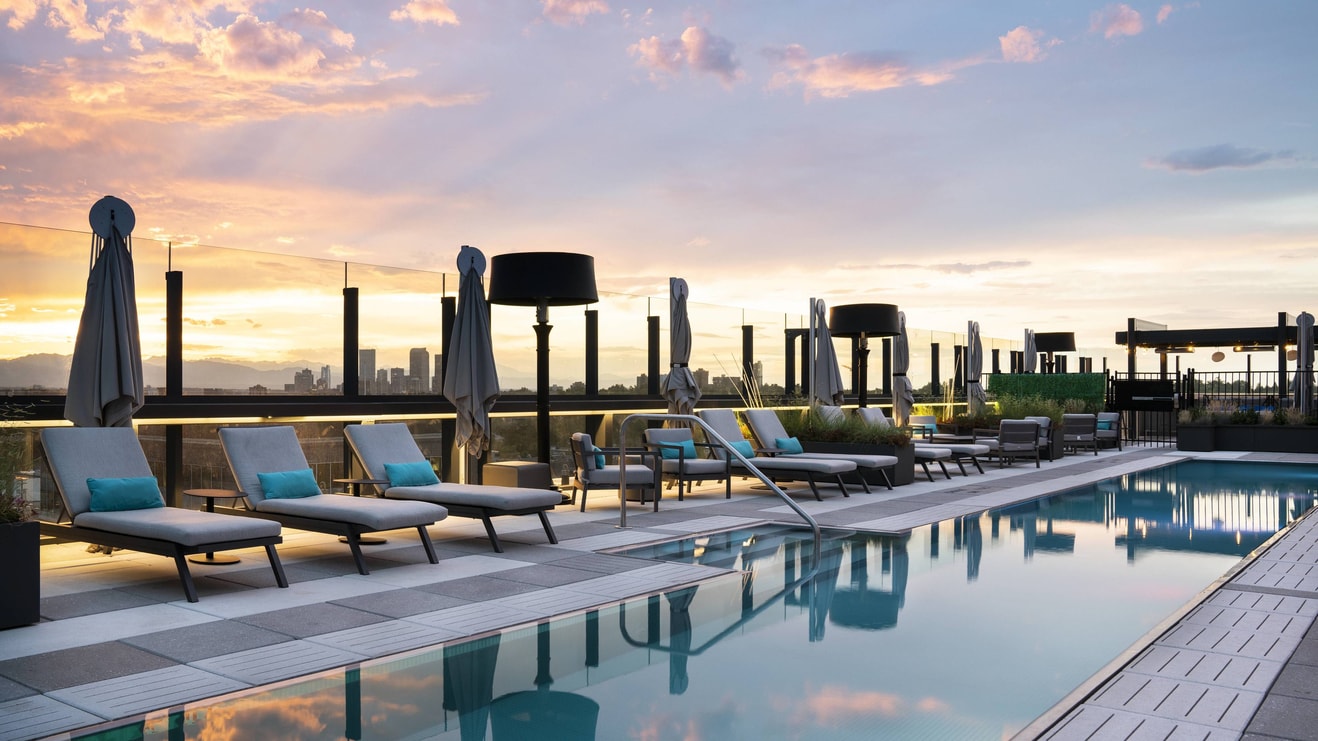 Rooftop Pool - Sunset View