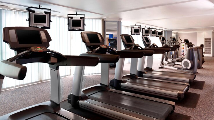 Fitness Center cardio equipment.