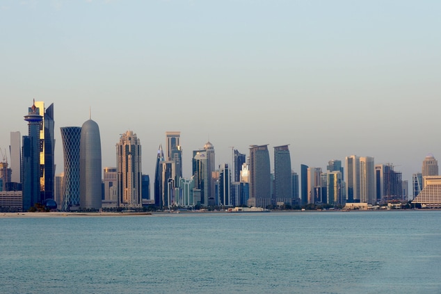 Downtown Doha, Qatar city skyline
