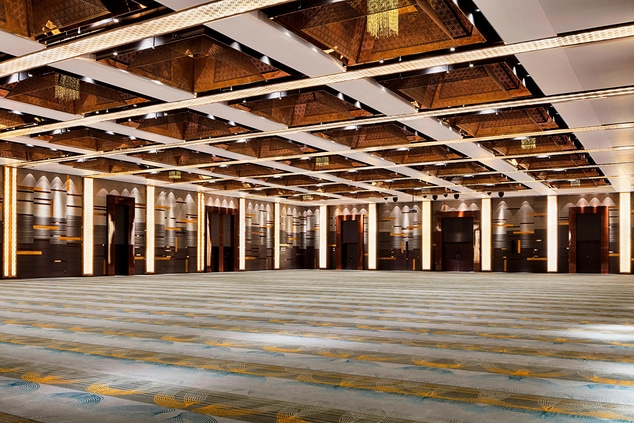 Der Große Ballsaal Westin im Westin Doha Hotel & Spa ist der zweitgrößte in Doha und eignet sich perfekt für private Veranstaltungen, prächtige Hochzeiten oder geschäftliche Treffen.
