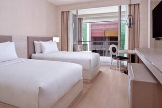 Deluxe Zimmer mit Twinsize-Bett und Balkon