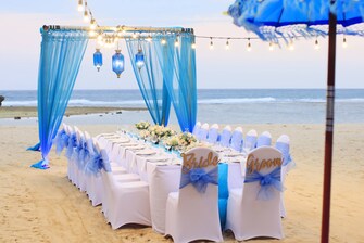 Hochzeit am Strand – Abendessen