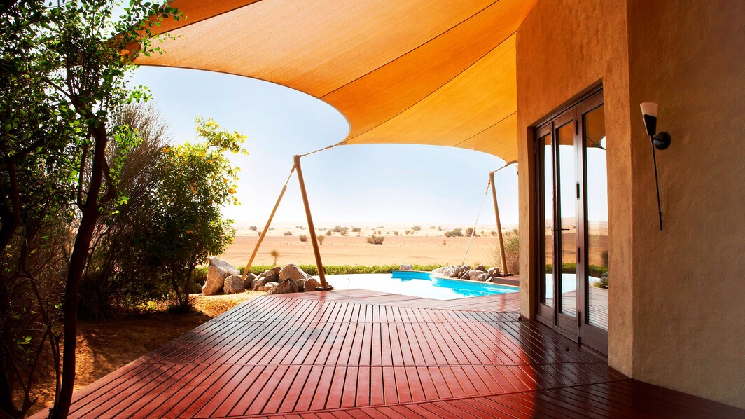 Terraza privada de la suite Bedouin