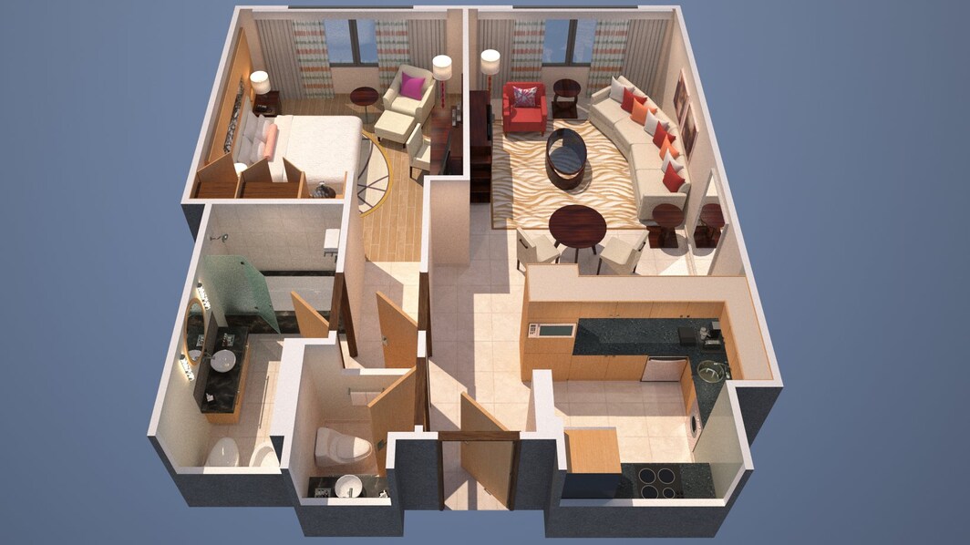 Apartamentos com um quarto