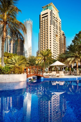 Resort pools in Dubai