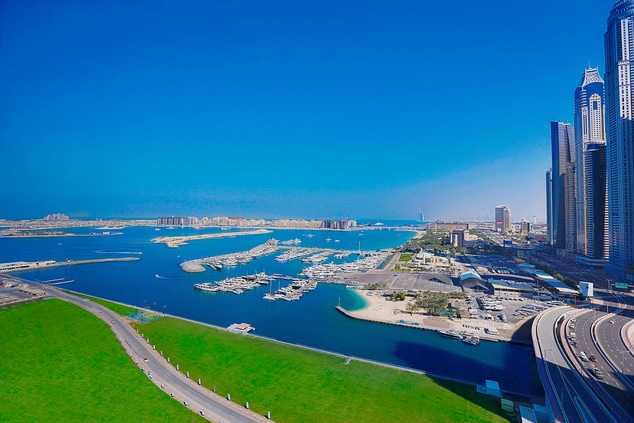 Dubai hotel panoramic view