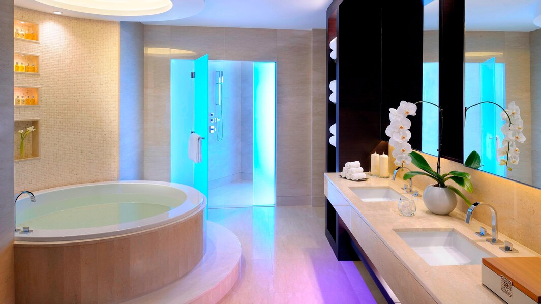 Banheiro da suíte de cobertura em Dubai