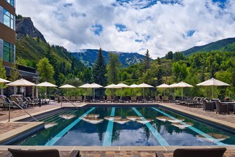 Outdoor Pool with Beaver Creek Views
