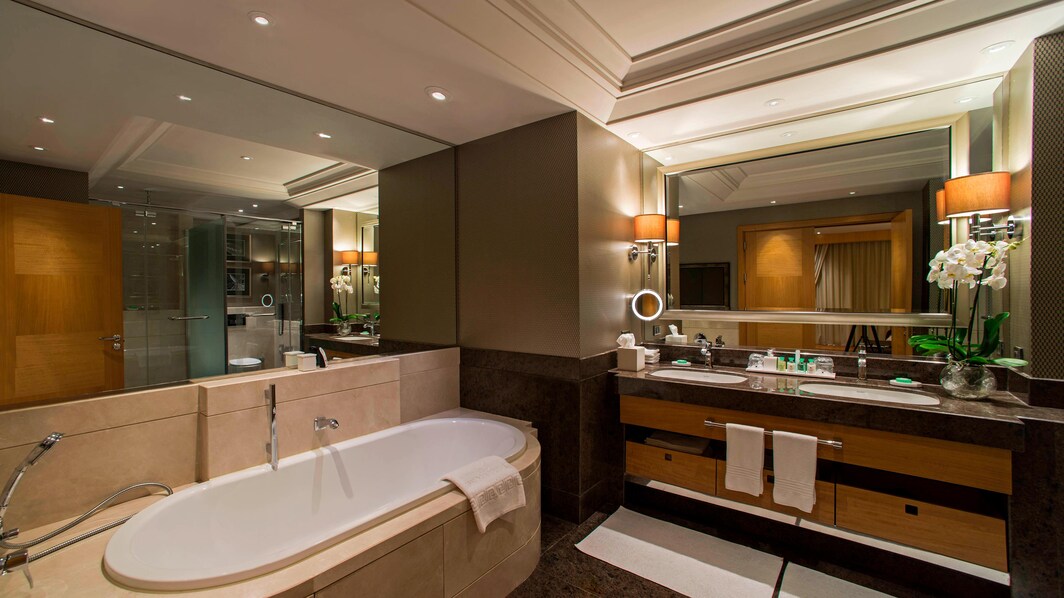 Baño de suite ejecutiva en hotel de Ankara