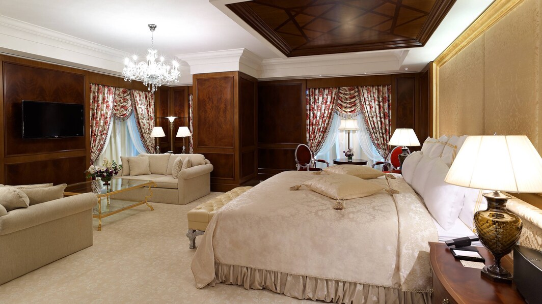 Dormitorio de la suite Royal Griffin