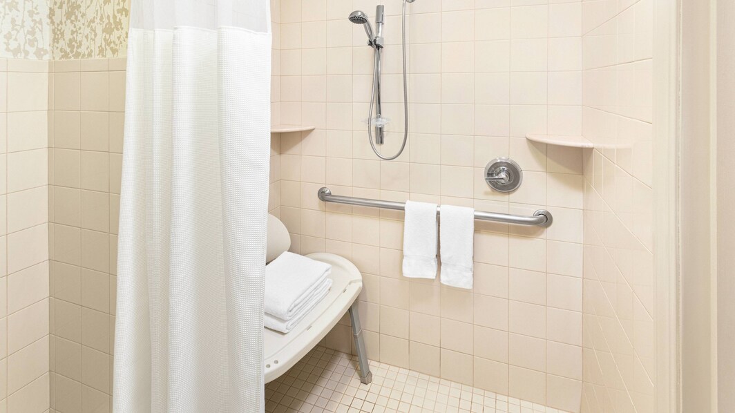 Accessible Suite Bathroom - Roll-In Shower
