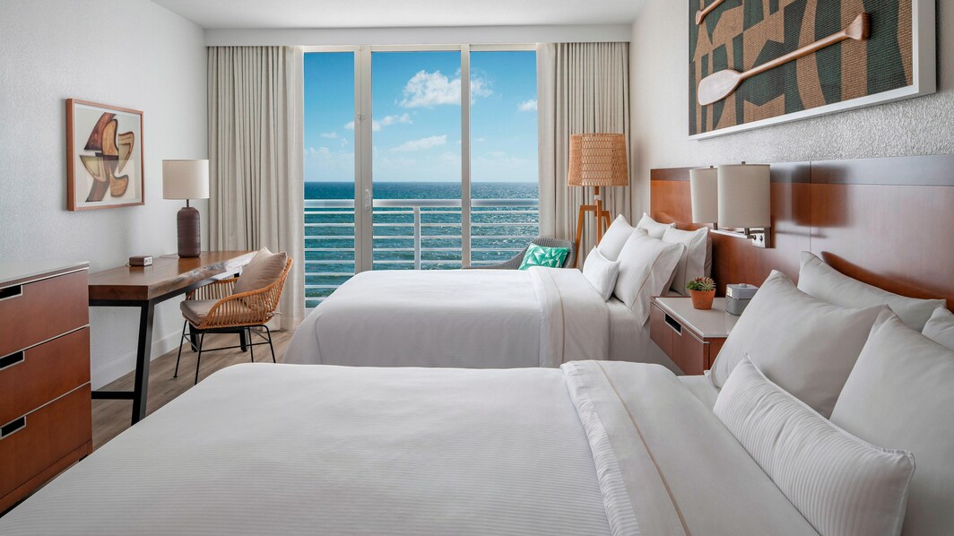 Habitación Premium con dos camas dobles - Vista al mar