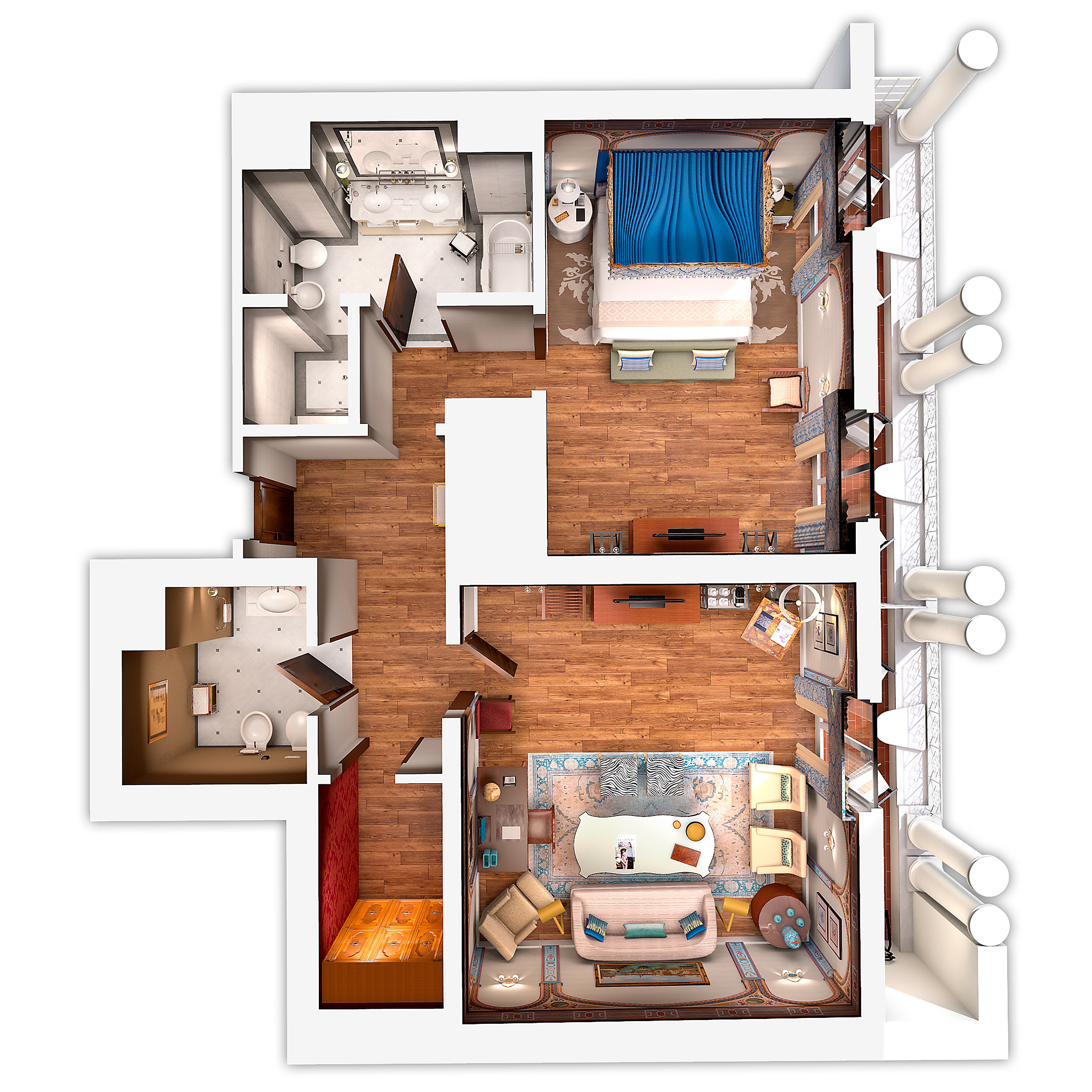 Guest suite floorplan
