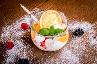 Bar und Restaurant Champions – Joghurt-Sorbet