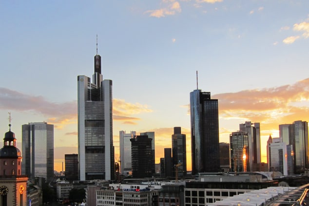 Sunset in Frankfurt