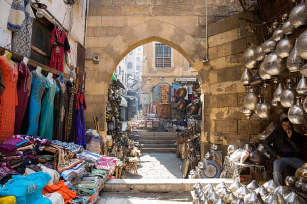 Shopping at Egyptian market