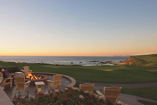 Fire Pit on the Ocean Lawn