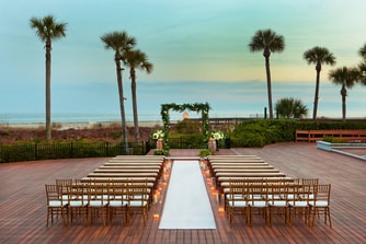 Oceanfront Deck  Wedding