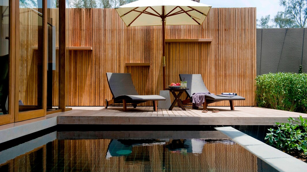 Villa con piscina - Asientos al aire libre