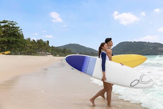 Surfing at Patong Beach