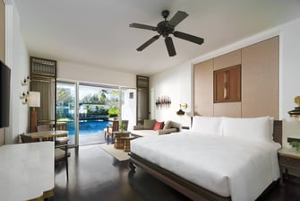Chambre Deluxe avec lit king size - Accès à la piscine-lagon