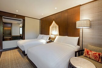 Premium-Gästezimmer mit zwei Queensize-Betten