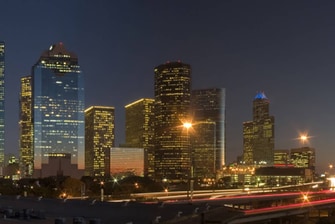 paisaje del centro de Houston, Texas