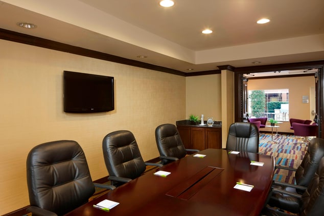 North Houston meeting room with boardroom table