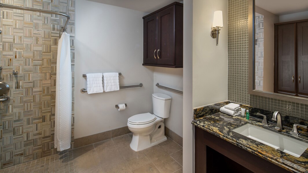 Номер Pinnacle – ванная комната для гостей с ограниченной подвижностью