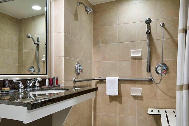 Accessible Suite Bathroom - Roll-in Shower