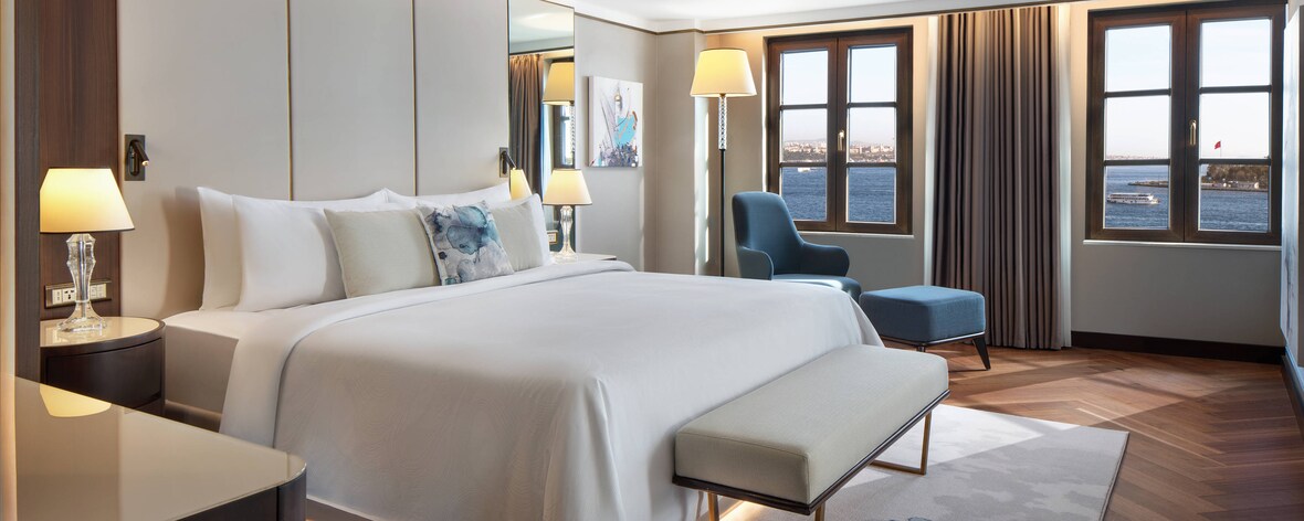 套房卧室 - 博斯普鲁斯海峡景观