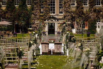 Manor House Tiered Lawn - Wedding Ceremony Setup